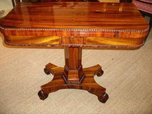 William IV Card Table